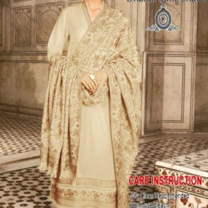 Luxury Dhanak 3PC Embroidered Suit | Premium Winter Collection 2025