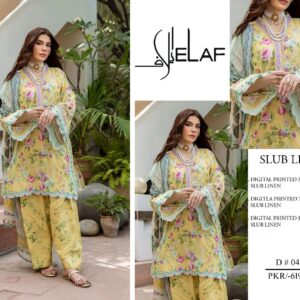 Elaf Airjet Bana Doria Slub Linen 3Pc Digital Print – Original Collection