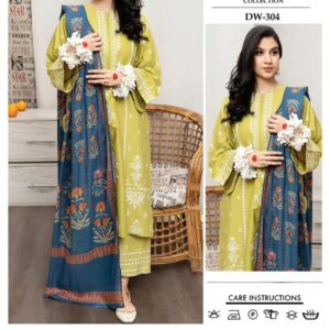 Winter’s Hot Collection – Dhanak 3Pc Embroidered | Airjet Edition | Premium Quality in Pakistan