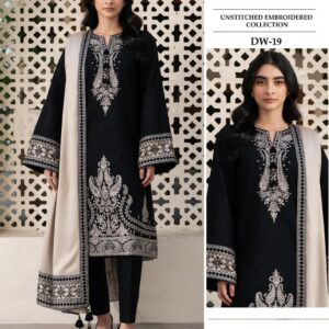 Winter’s Hot Collection | Premium Dhanak 3Pc Embroidered Suit – Airjet Dhanak Edition | Free Home Delivery
